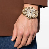 Guess Queen Quartz Gold Dial Gold Steel Strap Watch For Men - GW0497G2 Authentic Buy Shop Now