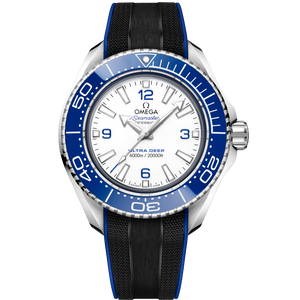 Omega Planet Ocean 6000M Co Axial Master Chronometer 45.5mm White Dial Black Rubber Strap Watch for Men - 21532462104001 Authentic Buy Shop Now