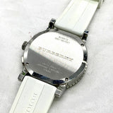 Burberry The City Chronograph Silver Dial White Rubber Strap Watch for Men - BU9810 Authentic Buy Shop Now