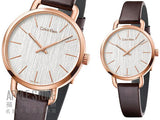 Calvin Klein Even White Dial Brown Leather Strap Watch for Women - K7B236G6 Authentic Buy Shop Now