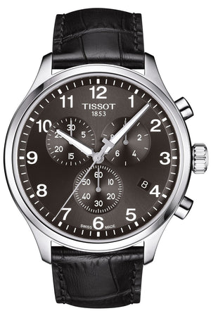 Tissot Chrono XL Vintage Quartz Black Dial Black Leather Strap Watch For Men - T116.617.16.062.00 Authentic Buy Shop Now