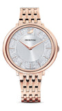 Swarovski Crystalline Chic Analog Silver Dial Rose Gold Steel Strap Watch for Women - 5544590 Authentic Buy Shop Now