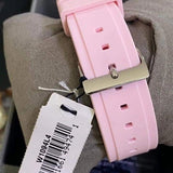 Guess White Dial Pink Silicone Strap Watch For Women - W1049L4 Authentic Buy Shop Now
