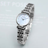 Emporio Armani Gianni Blue Dial Silver Steel Strap Watch For Women - AR1961 Authentic Buy Shop Now