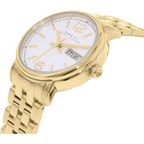 Marc Jacobs Fergus White Dial Gold Steel Strap Watch for Women - MBM8647 Authentic Buy Shop Now