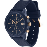 Lacoste 12.12 Blue Dial Blue Silicon Strap Watch for Men - 2011013 Authentic Buy Shop Now