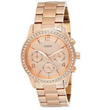Guess Mini Spectrum Quartz Rose Gold Dial Rose Gold Steel Strap Watch For Women - W0122L3 Authentic Buy Shop Now
