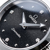 Omega Seamaster Aqua Terra Quartz Diamond Black Dial Silver Steel Strap Watch for Women - 220.10.28.60.51.001 Authentic Buy Shop Now