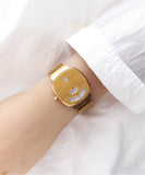 Gucci Grip Yellow Gold Dial Yellow Gold Steel Strap Unisex Watch - YA157403 Authentic Buy Shop Now