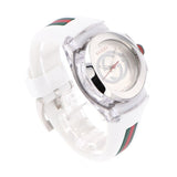 Gucci Sync Quartz White Dial White Rubber Strap Unisex Watch - YA137302 Authentic Buy Shop Now