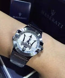Maserati Potenza Silver Dial Silver Steel Strap Watch For Men - R8853108002 Authentic Buy Shop Now