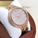 Michael Kors Crystals Pavé Rose Gold Dial Rose Gold Steel Strap Watch for Women - MK3799 Authentic Buy Shop Now