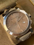 Burberry The City Smoked Brown Dial Brown Leather Strap Watch for Men - BU9361 Authentic Buy Shop Now