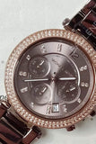 Michael Kors Parker Analog Quartz Brown Dial Brown Steel Strap Watch For Women - MK6378 Authentic Buy Shop Now