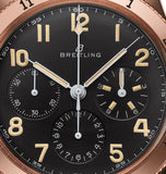 Breitling Avi 1953 Edition Black Dial Brown Leather Strap Watch for Men - RB0920131B1X1 Authentic Buy Shop Now