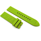 Emporio Armani Chronograph White Dial Green Rubber Strap Watch For Men - AR11022 Authentic Buy Shop Now