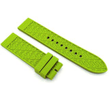 Emporio Armani Chronograph White Dial Green Rubber Strap Watch For Men - AR11022 Authentic Buy Shop Now