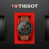 Tissot Chrono XL Quartz Black Dial Brown Leather Strap Watch For Men - T116.617.36.052.03 Authentic Buy Shop Now