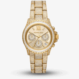 Michael Kors Everest Chronograph Crystals Gold Dial Gold Steel Strap Watch For Women - MK7254 Authentic Buy Shop Now