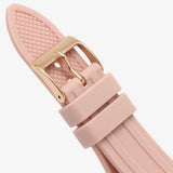 Guess Heiress Diamonds Rose Gold Dial Pink Rubber Strap Watch for Women - GW0407L3 Authentic Buy Shop Now