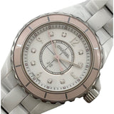 Chanel J12 Quartz Diamonds Ceramic White Dial White Steel Strap Watch for Women - J12 H4466 Authentic Buy Shop Now
