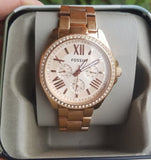 Fossil Cecile Rose Gold Dial Rose Gold Steel Strap Watch for Women - AM4483 Authentic Buy Shop Now