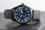 IWC Pilot’s Watch Mark XVIII Edition “Laureus Sport for Good Foundation" Blue Dial Black Nylon Strap Watch for Men - IW324703 Authentic Buy Shop Now