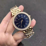 Michael Kors Darci Blue Dial Gold Steel Strap Watch for Women - MK3406 Authentic Buy Shop Now