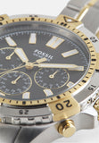 Fossil Garrett Chronograph Green Dial Two Tone Steel Strap Watch for Men - FS5622 Authentic Buy Shop Now
