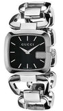 Gucci G Gucci Black Dial Silver Steel Strap Watch For Women - YA125407 Authentic Buy Shop Now