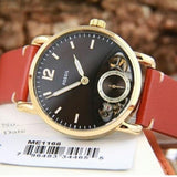 Fossil The Commuter Twist Black Dial Brown Leather Strap Watch for Men - ME1166 Authentic Buy Shop Now
