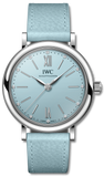IWC Portofino Automatic Blue Dial Blue Leather Strap Watch for Women - IW357416 Authentic Buy Shop Now