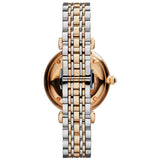 Emporio Armani Gianni T Bar Grey Dial Two Tone Steel Strap Watch For Women - AR1840 Authentic Buy Shop Now