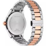 Gucci G Timeless Grey Dial Two Tone Steel Strap Watch For Men - YA126446 Authentic Buy Shop Now