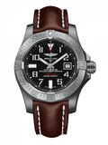 Breitling Avenger II Seawolf Stainless Steel 45mm Brown Leather Strap Mens Watch - A1733110/BC31/438X Authentic Buy Shop Now