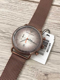Emporio Armani Aviator Chronograph Grey Dial Brown Mesh Bracelet Watch For Men - AR11169 Authentic Buy Shop Now