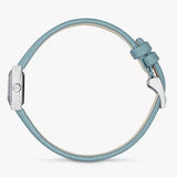 Gucci G-Frame Pastel Blue Mother of Pearl Dial Blue Leather Strap Watch For Women - YA128531 Authentic Buy Shop Now
