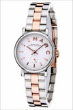 Marc Jacobs Baker White Dial Two Tone Steel Strap Watch for Women - MBM3331 Authentic Buy Shop Now