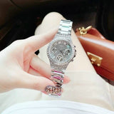 Guess Moonlight Multi Function Diamonds Silver Dial Silver Steel Strap Watch for Women - GW0320L1 Authentic Buy Shop Now