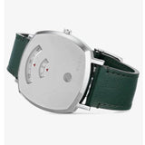 Gucci Grip Silver Dial Green Leather Strap Unisex Watch - YA157412 Authentic Buy Shop Now