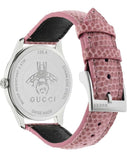 Gucci G-Timeless Moonphase Black Dial Pink Leather Strap Watch For Women - YA1264046 Authentic Buy Shop Now
