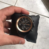 Hugo Boss Grand Prix Chronograph Black Dial Black Leather Strap Watch for Men - 1513550 Authentic Buy Shop Now