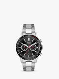Hugo Boss Rafale Chronograph Black Dial Silver Steel Strap Watch for Men - 1513509 Authentic Buy Shop Now