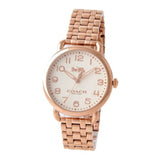Coach Delancey White Dial Rose Gold Steel Strap Watch for Women - 14502262 Authentic Buy Shop Now