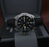 Tag Heuer Aquaracer Calibre 5 Automatic Black Dial Black Nylon Strap Watch for Men - WAY201C.FC6395 Authentic Buy Shop Now
