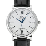 IWC Portofino Automatic '150 Years' Edition Automatic White Dial Black Leather Strap Watch for Men - IW356519 Authentic Buy Shop Now