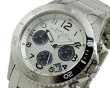 Marc Jacobs Marc Chronograph Silver Dial Silver Steel Strap Watch for Men - MBM3155 Authentic Buy Shop Now