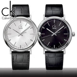 Calvin Klein Surround Black Dial Black Leather Strap Watch for Men - K3W211C1 Authentic Buy Shop Now