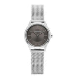 Calvin Klein Minimal Grey Dial Silver Mesh Bracelet Watch for Women - K3M23124 Authentic Buy Shop Now