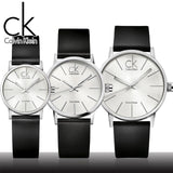 Calvin Klein Post Minimal Silver Dial Black Leather Strap Watch for Men - K7621192 Authentic Buy Shop Now